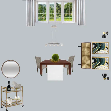 Santra Dining Room Interior Design Mood Board by RepurposedByDesign on Style Sourcebook