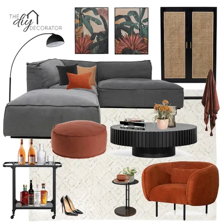 Rust Interior Design Mood Board by Thediydecorator on Style Sourcebook