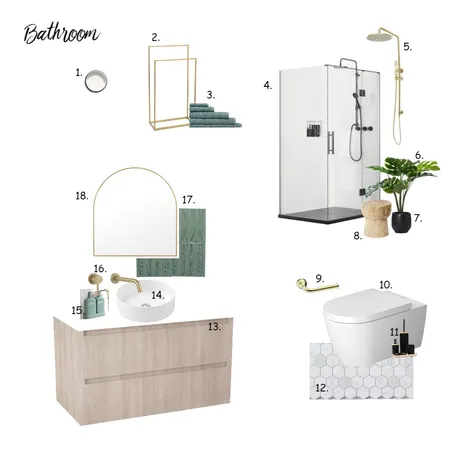 1 Bathroom - Edited Interior Design Mood Board by Mgj_interiors on Style Sourcebook