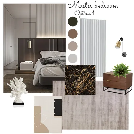 משפחת סגס: חדר שינה הורים: אופציה 1 Interior Design Mood Board by Marin-a on Style Sourcebook