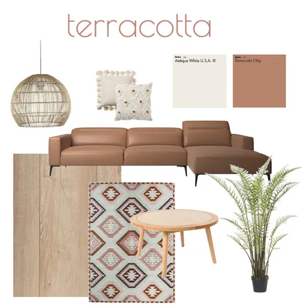 terracotta living room Interior Design Mood Board by mimiisgood on Style Sourcebook