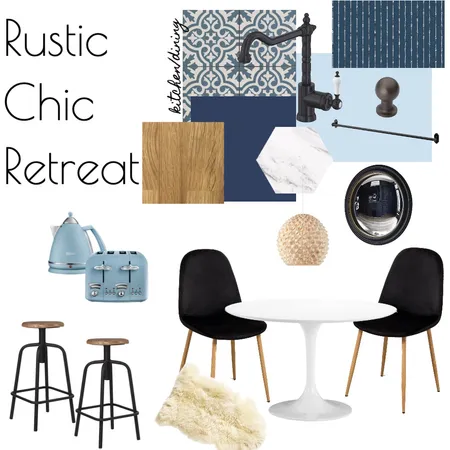 Rustic Chic Retreat - 001 Interior Design Mood Board by RLInteriors on Style Sourcebook