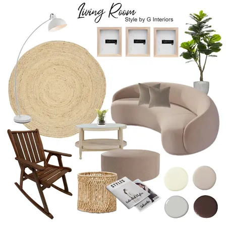 Light and Airy Living room Interior Design Mood Board by Gia123 on Style Sourcebook