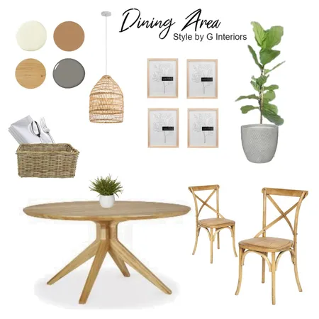 Light and Airy Dining Area Interior Design Mood Board by Gia123 on Style Sourcebook