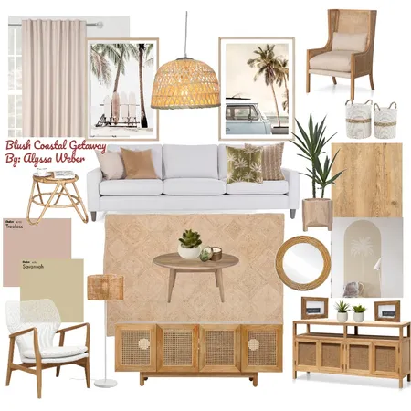 Blush Coastal Getaway 5 Interior Design Mood Board by atweberr on Style Sourcebook