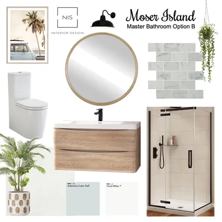 Moser Island - Master Bath (option B) Interior Design Mood Board by Nis Interiors on Style Sourcebook