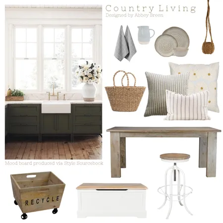 Country Living Interior Design Mood Board by i dream of interiors on Style Sourcebook