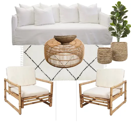 Boho Earthy Living Space Interior Design Mood Board by Styledbymel on Style Sourcebook