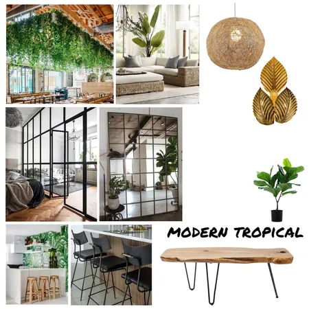 Modern Tropical Interior Design Mood Board by qihe on Style Sourcebook