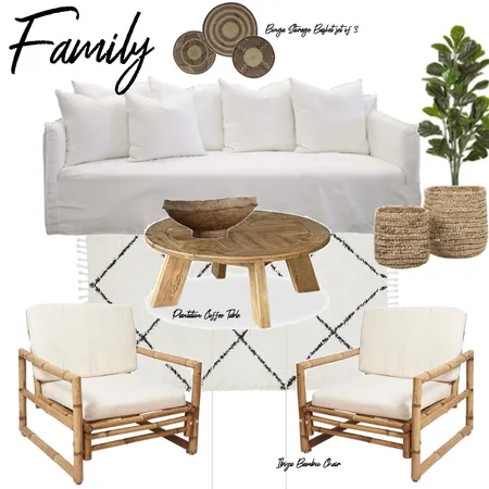 Boho Earthy Living Space Interior Design Mood Board by Styledbymel on Style Sourcebook