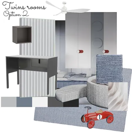 משפחת סגס: חדרי תאומים: אופציה 2 Interior Design Mood Board by Marin-a on Style Sourcebook