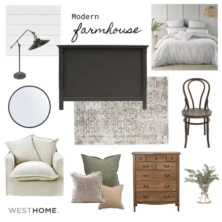 Modern Farmhouse Interior Design Mood Board by West Home on Style Sourcebook