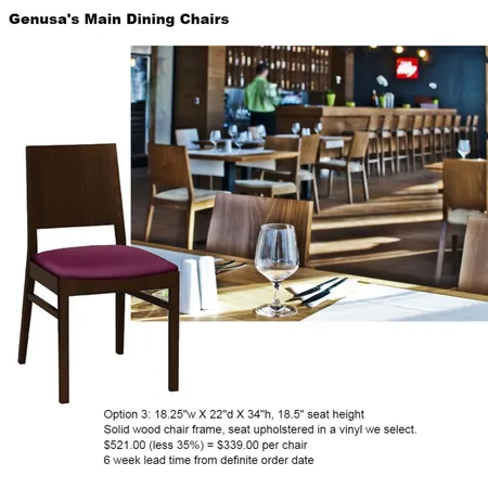 genusas chairs2 Interior Design Mood Board by Intelligent Designs on Style Sourcebook