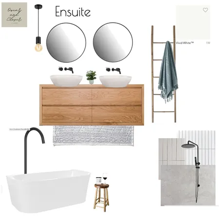 Kimber Project- Ensuite Interior Design Mood Board by oscarandcloverinteriors on Style Sourcebook