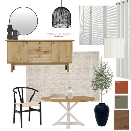 Elle - Dining Room Interior Design Mood Board by Coral & Heart Interiors on Style Sourcebook