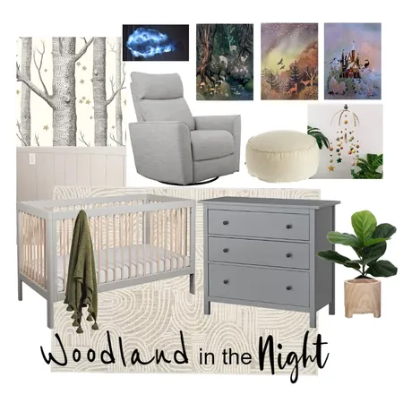 Woodland in the Night Interior Design Mood Board by Biancae13 on Style Sourcebook