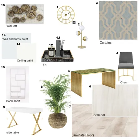 Home Office  - Curated Interiors Interior Design Mood Board by Curated interiors on Style Sourcebook