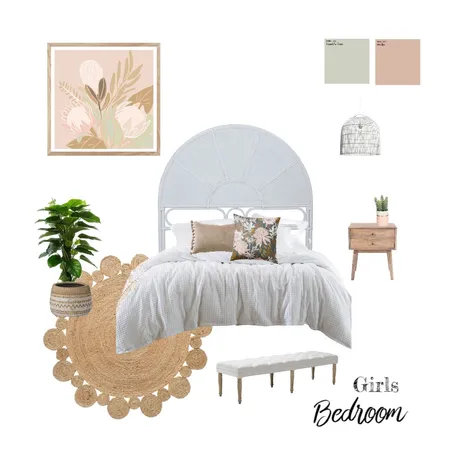 Girls Bedrrom Interior Design Mood Board by Scandilane- on Style Sourcebook