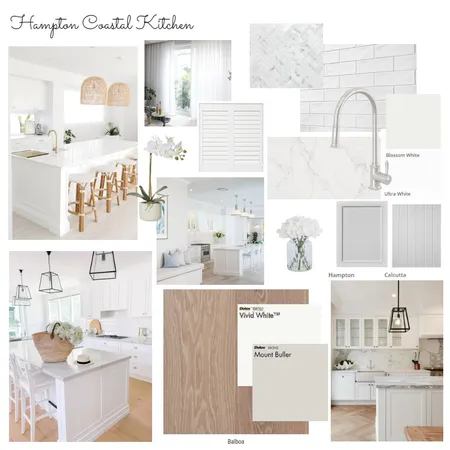 Hampton Coastal Kitchen Interior Design Mood Board by klaudiamj on Style Sourcebook