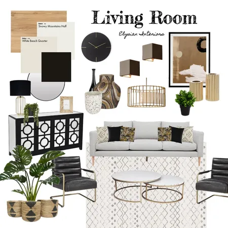 Living Room Interior Design Mood Board by georginatipper on Style Sourcebook