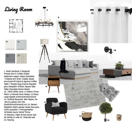 LIVING ROOM Interior Design Mood Board by Mellany Jagt on Style Sourcebook