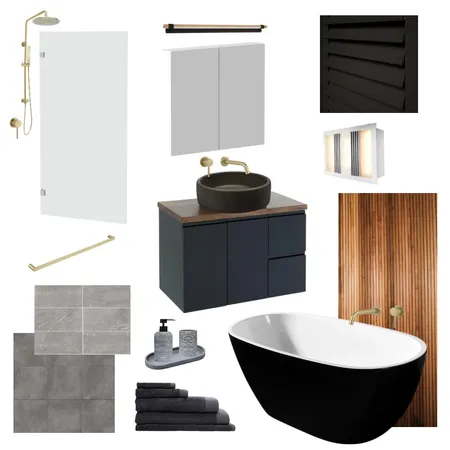 Main Bathoom Interior Design Mood Board by KCN Designs on Style Sourcebook