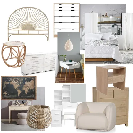 Girls Bedroom Interior Design Mood Board by randajaber on Style Sourcebook