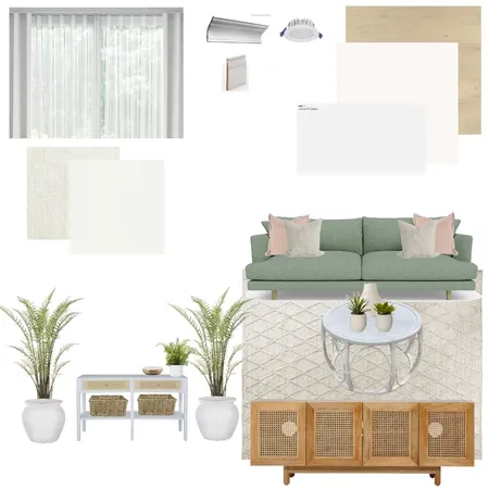 Module 9 - Living Room Sample Board Interior Design Mood Board by KrystalP on Style Sourcebook