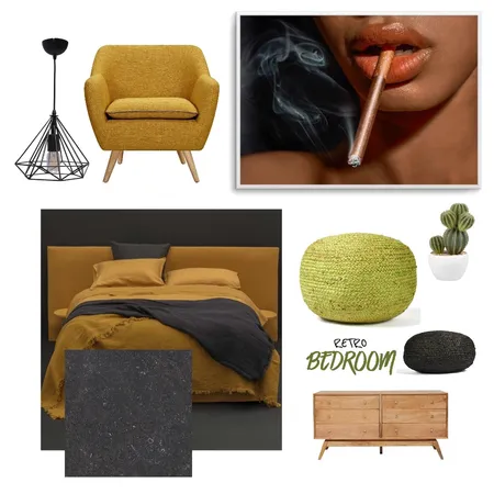 retro room Interior Design Mood Board by michaeldarnell on Style Sourcebook