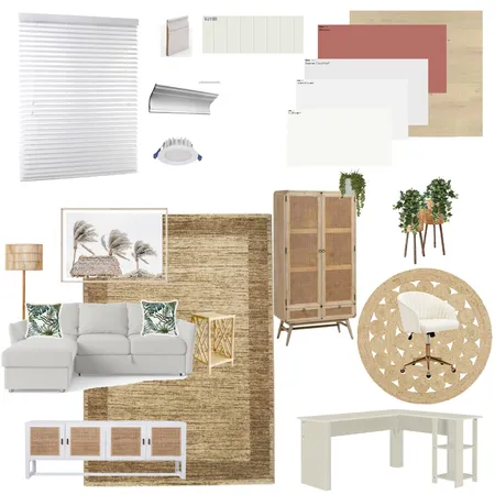 Module 9 - Multipurpose Room Sample Board Interior Design Mood Board by KrystalP on Style Sourcebook