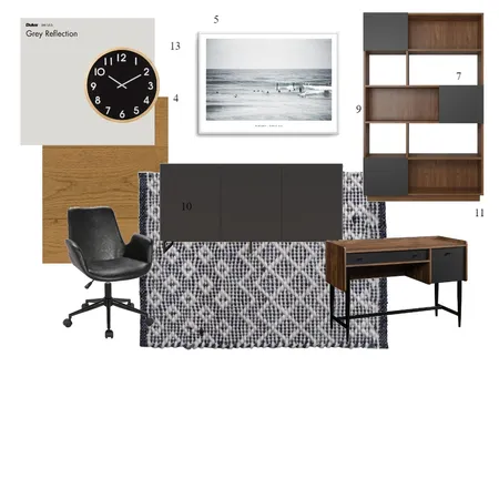 Study - Shellharbour v3 Interior Design Mood Board by hetty_cummins@yahoo.com on Style Sourcebook