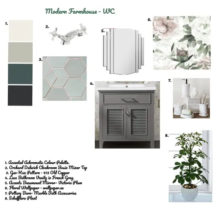 Modern Farmhouse - WC Interior Design Mood Board by Dorothea Jones on Style Sourcebook