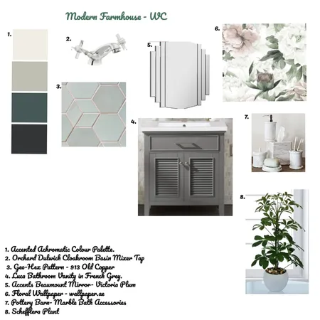 Modern Farmhouse - WC Interior Design Mood Board by Dorothea Jones on Style Sourcebook