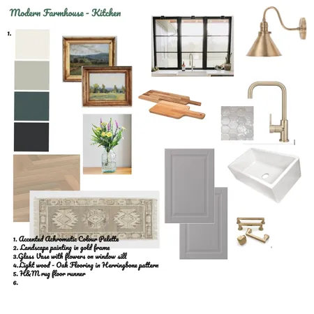 Modern Farmhouse - Kitchen Interior Design Mood Board by Dorothea Jones on Style Sourcebook