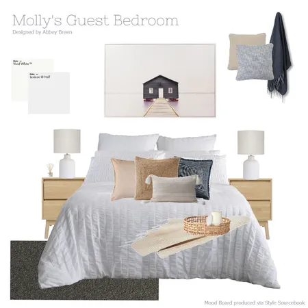 Molly's Guest Room Interior Design Mood Board by i dream of interiors on Style Sourcebook