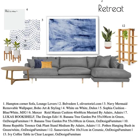 Retreat Interior Design Mood Board by Moo & Myrtle on Style Sourcebook