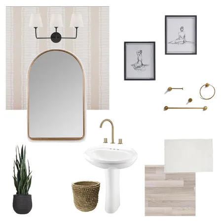 Half Bath Interior Design Mood Board by shannon.ryan87@gmail.com on Style Sourcebook