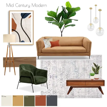 Mid Century Modern Interior Design Mood Board by mariaelenanavarro on Style Sourcebook