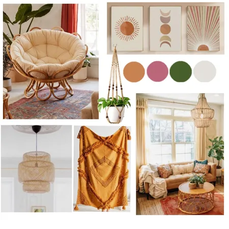 Module 3 - Bohemian Mood Board 2 Interior Design Mood Board by Valerie Joan Interiors on Style Sourcebook