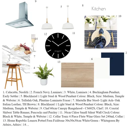 Kitchen Interior Design Mood Board by Moo & Myrtle on Style Sourcebook