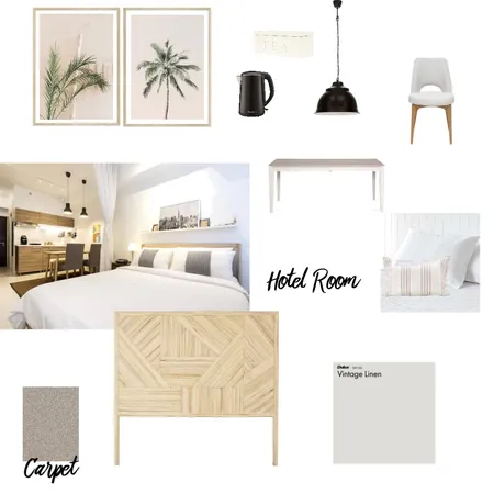 hotel room Interior Design Mood Board by Airlie Dayz Interiors + Design on Style Sourcebook