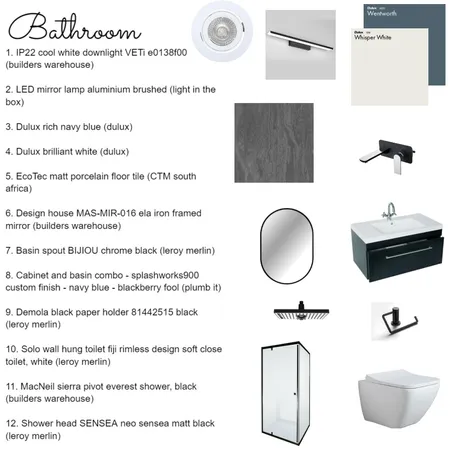 bathroom Interior Design Mood Board by Skye Vosloo on Style Sourcebook