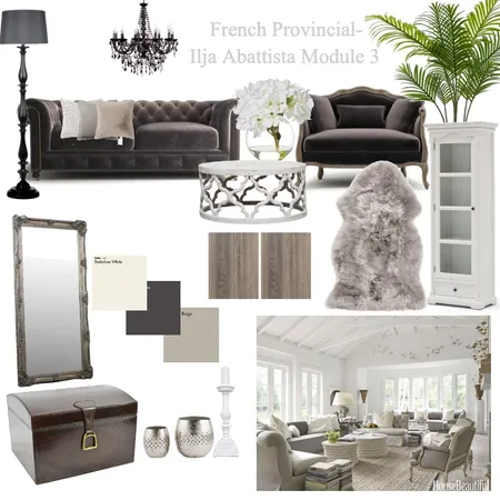 French Provincial Interior Design Mood Board by Ilja Abbattista on Style Sourcebook