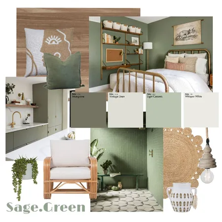 Sage Green Interior Design Mood Board by LucyPett on Style Sourcebook