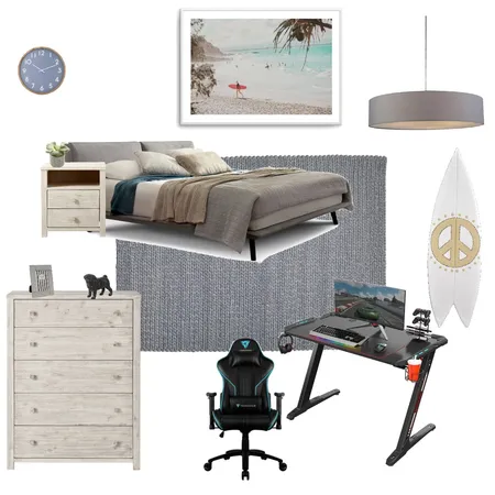 Teenage Boys Room Interior Design Mood Board by Interior Revamps on Style Sourcebook