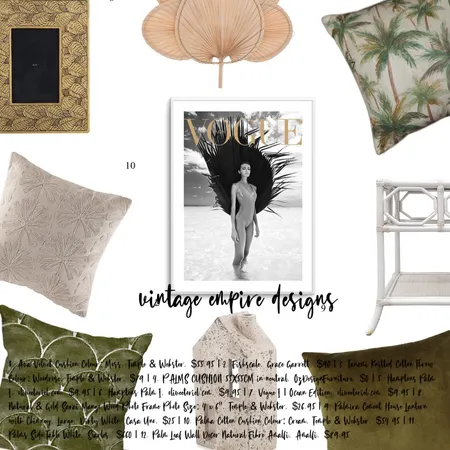 Miami Vibes Interior Design Mood Board by Vintage Empire Designs on Style Sourcebook