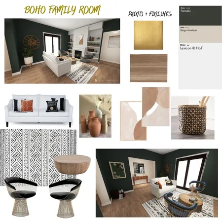 BOHO FAMILY ROOM Interior Design Mood Board by Cora Bopp on Style Sourcebook