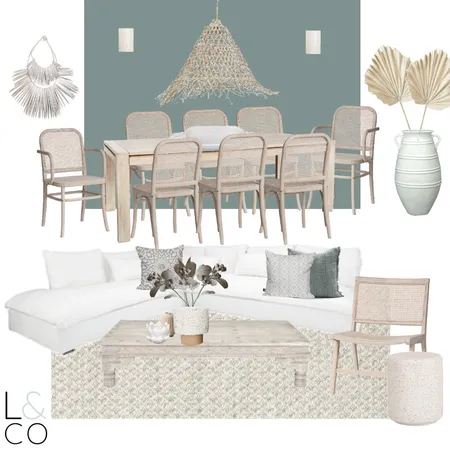 Living / Dining Concept Interior Design Mood Board by Linden & Co Interiors on Style Sourcebook