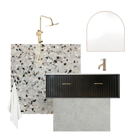 gold black ensuite Interior Design Mood Board by PetaClark on Style Sourcebook