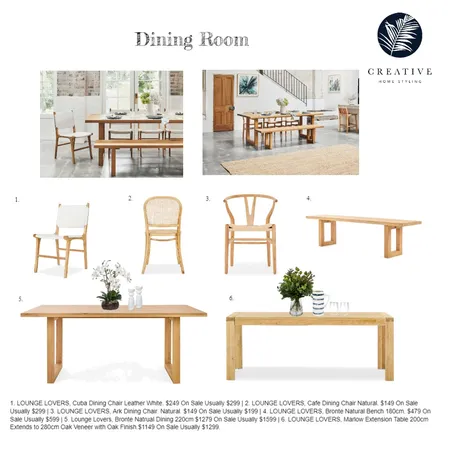 EVERTON HILLS DINING Interior Design Mood Board by CHStyling on Style Sourcebook